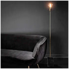 Plata Import - Lampe de sol Welch-Acier et marbre Noir