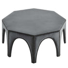 Modway - Victory Performance Velvet Ottoman - Gris-Capacité de poids : 331 lb.