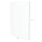 Porte-affiche pour cubicule Deflecto Superior Image – Orientation portrait − 8 1/2 po l x 11 po H – Transparent-Pour des affiches en format portrait, 8,5 l x 11 H po