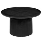 Modway - Holloway Rond de 30 po Bois Table basse - Noir-Arrivée entièrement assemblée