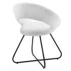 Modway - Nouvelle Tissu rembourré Chaise à manger Ensemble de 2 - Noir Blanc-Capacité de poids de la chaise : 331 lb.