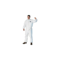 Kimberly-Clark – Combinaison Kleenguard A30, blanc, avec fermeture éclair et élastique, 2T grand, 10/paquet (46105)-Matériau : Tissu non tissé