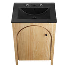 Modway - Appia 24" Vanette de salle de bain - Noir de chêne-Assemblée requise
