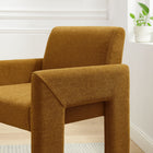 Modway - Daven Tissu Chaise de salle à manger rembourrée in Cuivre-Système de support interne de sangle