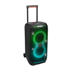 JBL - PartyBox Stage 320 - Enceinte de Soirée Portable à Roulettes-Tirez le meilleur parti de votre enceinte. Le Boost de son par l’IA analyse le signal entrant en temps réel tout en utilisant simultanément un algorithme d’IA pour prédire le mouvement de l’enceinte et la réponse en puissance. Il pousse le haut-parleur à sa capacité maximale, exploitant pleinement la plage dynamique pour un son meilleur et plus puissant. Il réduit également la distorsion, même à volume élevé, maximisant la sortie des graves 
