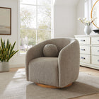 Modway - Holland Pivot Tissu chenille Fauteuil - Taupe-Rembourrage en mousse moelleux et support de ressort