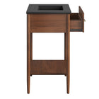 Modway - Zaire 30" Vanette de salle de bain - Noir noyer-Assemblée requise