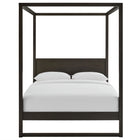 Modway - Alva Reine Bois Lit de plateforme de la canopée, Chêne fumé-Capacité de poids : 800 lb.
