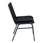 Flash Furniture – Chaise empilable robuste noire à motifs à revêtement Hercules rembourrée de 3 po, 4/pqt-Capacité de poids de 550 lb