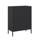 Manhattan Comfort - Buffet d’appoint moderne Naomi 31,5 po - Noir-Acier: Nettoyage: Essuyez avec un chiffon doux et sec. Pour les taches tenaces, utilisez un détergent doux avec de l’eau, puis séchez avec un chiffon pour éviter les traces d’eau. À éviter: N’utilisez pas de tampons abrasifs qui pourraient rayer la surface. Évitez de laisser de l’eau ou de l’humidité sur la surface pendant de longues périodes.. Entretien: Vérifiez régulièrement la présence de rouille, surtout dans les environnements humides. 