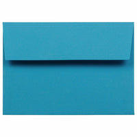 JAM Paper - Enveloppes d'invitation colorées A1 à 4 barres - 3 5/8 x 5 1/8 - bleu recyclé - Paquet de 100-Caractéristiques de l'enveloppe : Fermeture à rabat droit en gomme, finition en papier lisse de haute qualité, fabriquée à partir de 30 % de matériaux recyclés