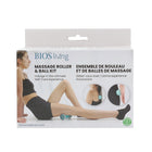 BIOS Living - Ensemble de rouleau et de balle de massage-9