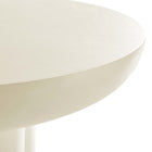 Modway - Caspian Béton rond de 40 po Table à manger, Blanc-9