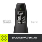 Logitech Wireless Presenter R400-Dimensions : 1,08 x 1,49x 4,55 po