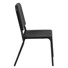 Flash Furniture – Chaise d’orchestre empilable à haute densité série HERCULES, noir-Facile à nettoyer