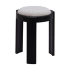 Zuo - Banjul Pouf - Gris brumeux-Empilable pour un rangement pratique et efficace