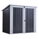 Outsunny - Abri de jardin 5 pi x 3 pi-Peut contenir deux poubelles pour garder votre espace extérieur propre
