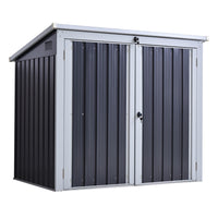 Outsunny - Abri de jardin 5 pi x 3 pi-Peut contenir deux poubelles pour garder votre espace extérieur propre
