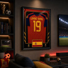 Frameworth - Coupe du Monde FIFA 2026 Officielle Espagne Lamine Yamal Cadre Réplique de Maillot - 25,75 po x 33,75 po-10