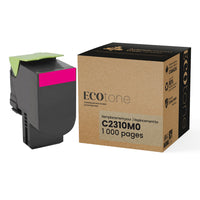 Ecotone - Lexmark C2310M0 Toner remanufacturé - Magenta 1K-Couleur: Magenta