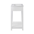 Modway - Altura 36" Vanette de salle de bain - Blanc blanc-Capsules de pied non marquées