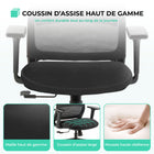 MotionGrey - Fauteuil de bureau ergonomique NovaCloud à dossier haut avec appui-tête 2D et accoudoirs réglables - Noir-Détendez-vous avec une inclinaison verrouillable – Profitez d’un dossier inclinable verrouillable jusqu’à 125° avec 4 angles réglables, vous permettant de passer facilement d’une position droite pour travailler à une position plus détendue tout au long de la journée