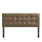 Modway - Lily Cuir végane Tête de lit King Size, Champignon-Construction rembourrée