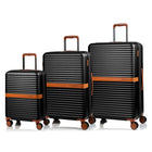 Champs - Vintage II Ensemble de Bagages 3 Pièces - Noir-Système d'expansion sur toutes les mallettes