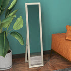 HOMCOM - Miroir pleine longueur - 14,6 po l x 61,8 po H - gris-Autoportant, à suspendre ou à appuyer contre le mur 