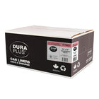 DuraPlus - Sacs à ordures - LLDPE - 30 po x 38 po - X Fort - Transparent - Paquet de 125 -Résistance : X-Fort