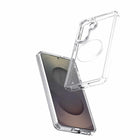 Avana - Étui Starlight avec aimants pour Samsung Galaxy S26, Argent-Dos transparent laissant apparaître la couleur du module caméra