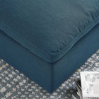 Modway - Commix Duvet Rempli Trop Rempli Ottoman - Azure-Coussins en plumes en duvet et en coton