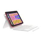 Apple - iPad 11 po, Écran Liquid Retina, Wi-Fi + Cellular, Puce A16, 128 Go, Argent-Caméras de pointe: iPad est doté d’une caméra avant 12MP Center Stage, idéale pour les visioconférences et les selfies. La caméra arrière grand-angle 12 Mpx avec flash True Tone est parfaite pour la numérisation de documents, la photo et la vidéo 4K