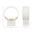 Modway - Aperture Alcôve ronde Chaise d’accent - Blanc-Cadre d’alcôve circulaire