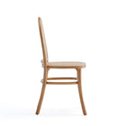 Manhattan Comfort - Lot de 4 chaises de salle à manger Paragon 44,5 cm style industriel chic - Naturel et Avoine-Coussin de siège en option inclus pour plus de confort