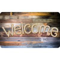 Ashley Productions - The Original Fun Mat - Tapis de Bienvenue - 18" x 30" - Bois Récupéré Bienvenue-Mesures et design : Le tapis de bienvenue en bois récupéré mesure 18 po x 30 po.