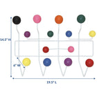 Modway - Gumball Portemanteau - Multicolore-Cadre à tige en acier