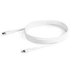 StarTech - câble USB-C blanc durable de 6 pieds (2 m) vers Lightning -CHARGEZ RAPIDEMENT LES APPAREILS LIGHTNING : Le câble robuste/robuste permet la charge rapide à l’aide de chargeurs Power Delivery d’Apple 18W jusqu’à des adaptateurs USB-C de 96W, Idéal pour les stations de recharge, Appareils de charge incluent des AirPods, clavier magique/pavé tactile/souris et télécommande Siri