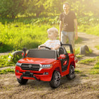 Qaba - Voiture RC électrique pour enfants Toyota sous licence 12V - rouge-Centre multimédia pour divertir les enfants 