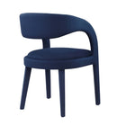 Modway - Pinnacle Performance Velvet Chaise à manger Ensemble de 2 - Bleu Minuit-8