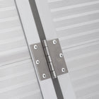 HOMCOM - Rampe d'accès pliable compacte et portable pour fauteuil roulant 3 pi, aluminium - argent-Éléments de sécurité inclus, tels que la plaque de transition supérieure et le boulon 