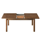 Modway - Alba Extensible Table à manger, Noyer-9