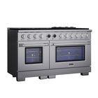 Kucht - 60 po Série KXP Cuisinière double énergie Propane - Acier inoxydable-L’allumage électronique avec rallumage automatique vous protège en réduisant les risques de fuites de gaz