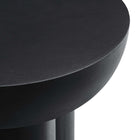 Modway - Caspian Béton rond Table d’appoint - Noir-9
