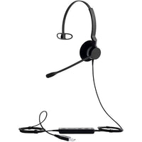Jabra - Biz 2300 GSA PTT Mono Wired Headset - Teams-Vivez un son cristallin avec ce casque Jabra, parfait pour les plateformes UC.