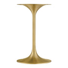Modway - Lippa Rond de 20 po Faux marbre Table d’appoint - Or Noir-6