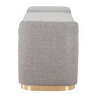 Zuo - Dobo Banc de rangement - Gris-Garantie limitée de 3 ans