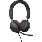Jabra - Casque stéréo filaire USB-C supra-auriculaire Evolve2 40 SE avec câble d'extension - Unified-Coussin d’oreille en mousse à mémoire de forme