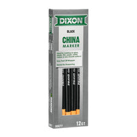 Dixon - Marqueurs − Noirs − Paquet de 12-Nul besoin d'un taille-crayon - il suffit de dérouler le papier pour faire apparaître la pointe