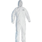 Kimberly-Clark Professional - Combinaisons Kleenguard A40, Grand, Blanc, Microporeux, paquet de 10-Couleur Blanc